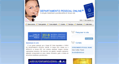 Desktop Screenshot of departamentopessoalonline.com