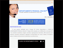Tablet Screenshot of departamentopessoalonline.com